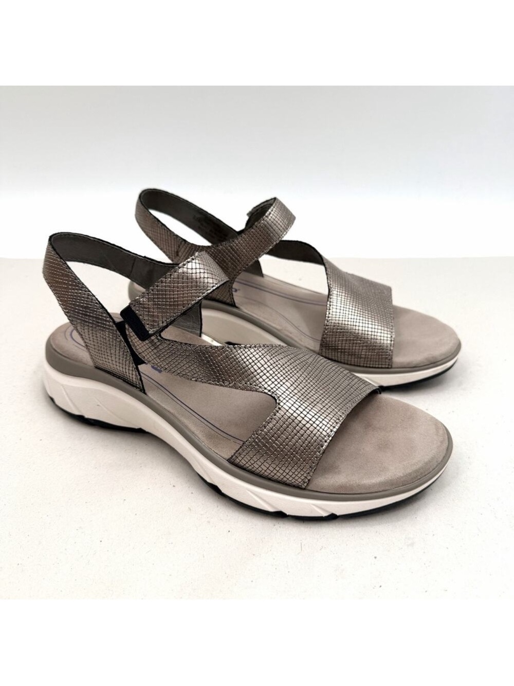 Bionica Cybele 3 BI0026008 Anthracite Leather Strappy Sandals Womens 9.5